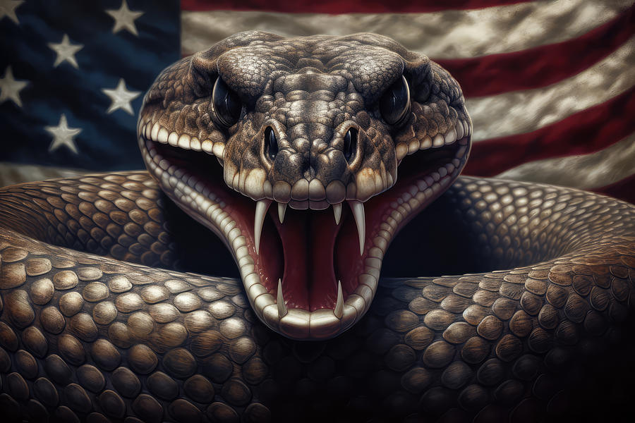 Independence Day Digital Art - Dont Tread on Me by John Twynam