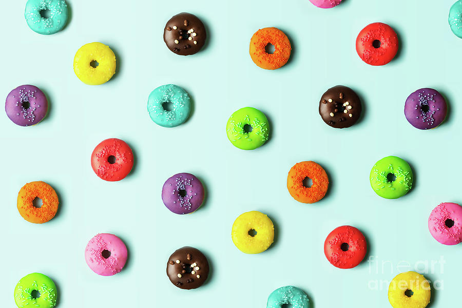 Donut background Photograph by Ruth Black
