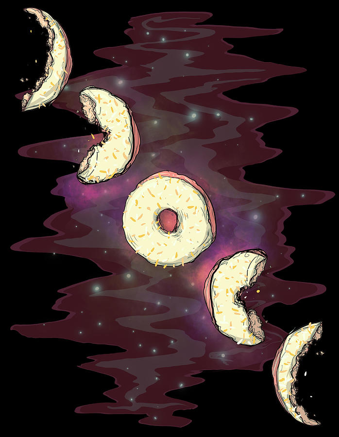 Donut Phase Drawing by Ludwig Van Bacon