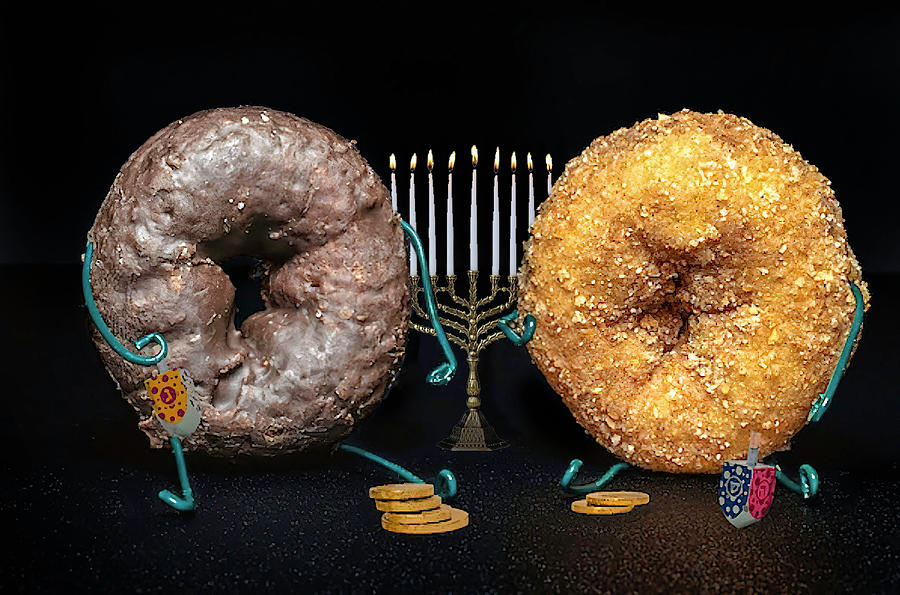 Donut Photograph - Donuts at Hanukah by Sandi Kroll