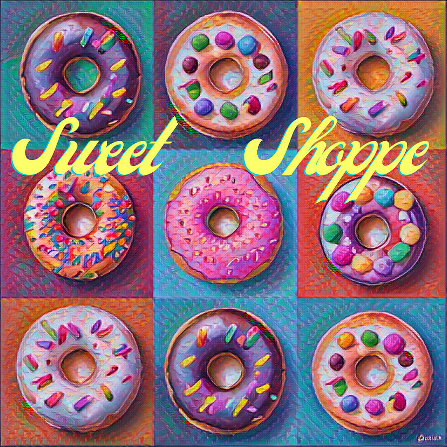 Donuts Pop Art Digital Art by Smithe Celestin - Fine Art America