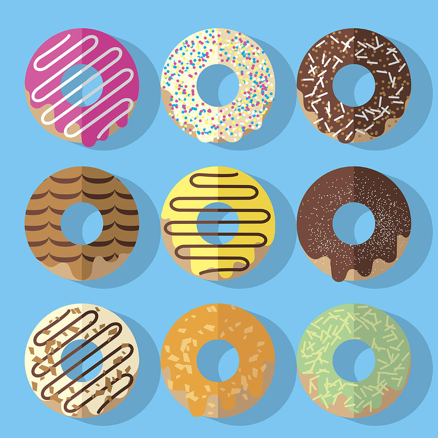 Donuts Drawing by Saemilee
