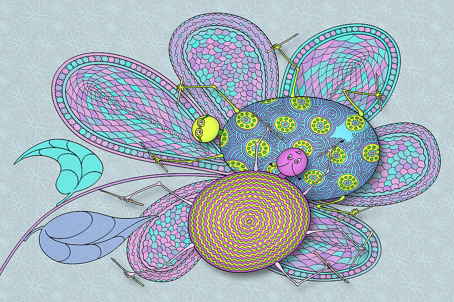 Doodle Bugs Digital Art by Becky Titus