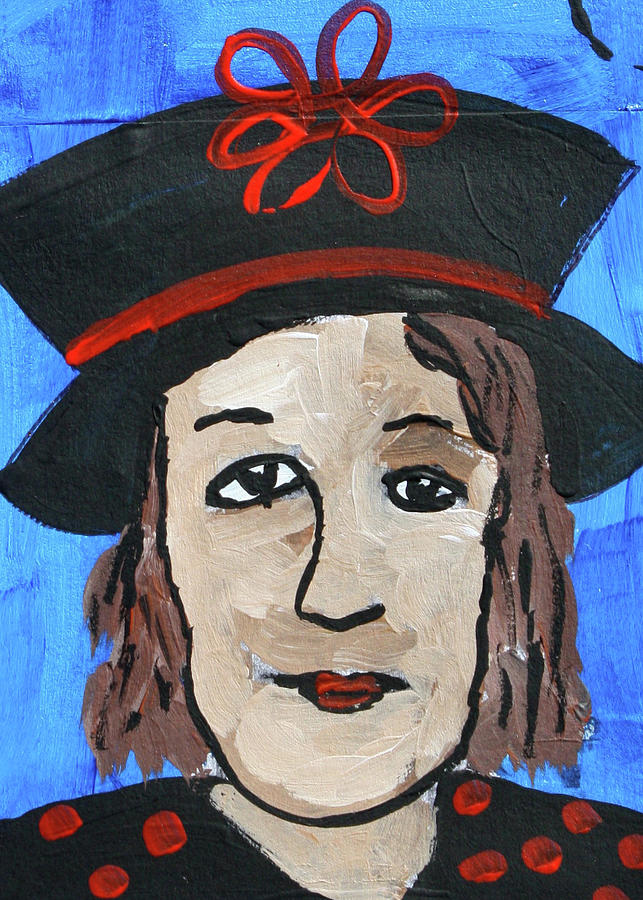 Altered Book Mixed Media - Doodle Red Flower Hat by Janyce Boynton Altered Book Mixed Media - Doodle Red Flower Hat by Janyce Boynton