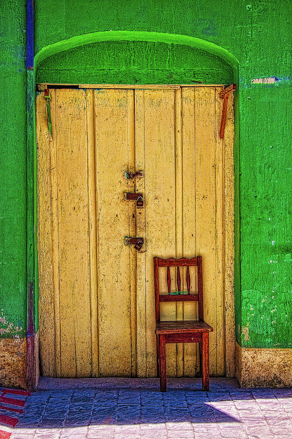 Door and chair Photograph by Tatiana Travelways