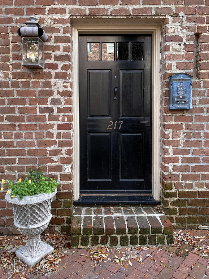 Door at 217, Savannah, Georgia Photograph by Dawna Moore Photography