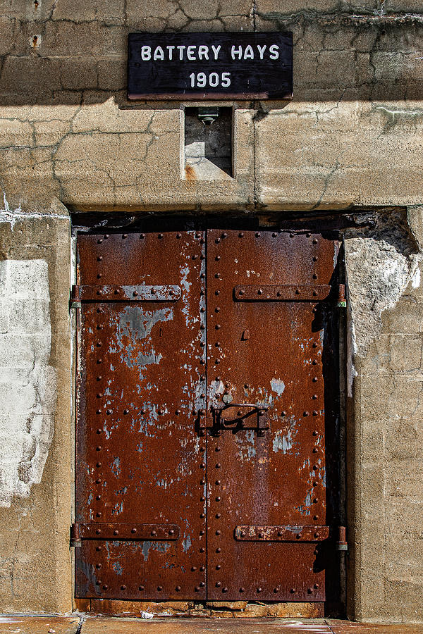 Door at Fort Stark Historic Site Photograph by Denise Kopko