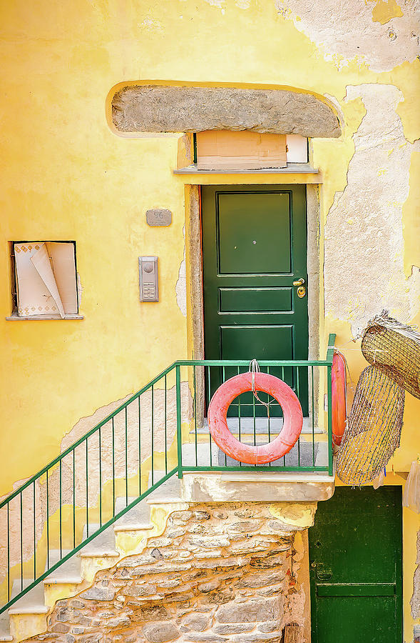 Cinque Terre Photograph - Door By The Sea by Marla Brown