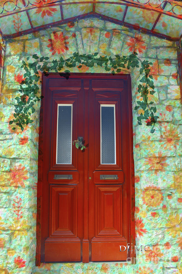 Door Citrus Painting by Donna L Munro
