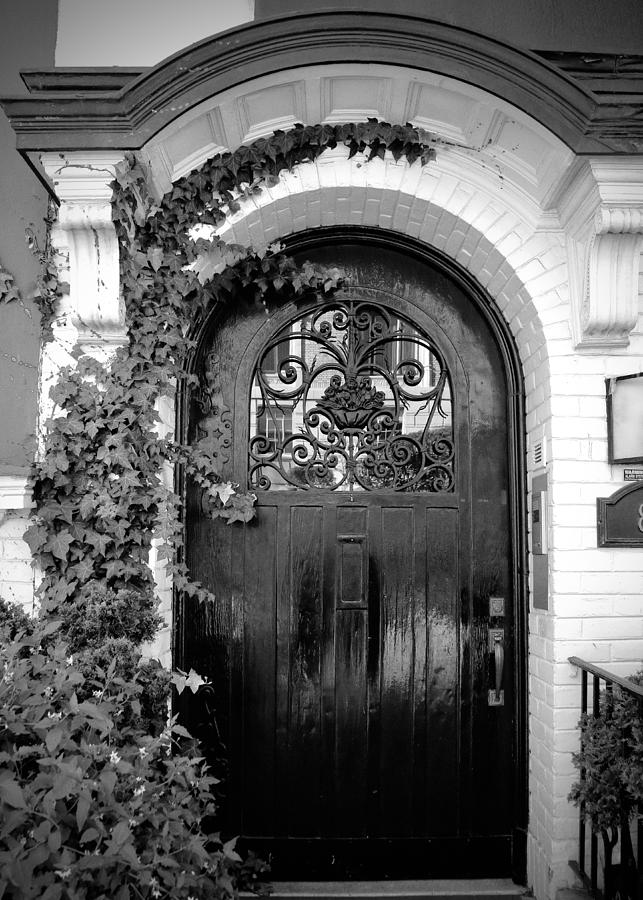 Door in Black and White Photograph by Carol Jorgensen