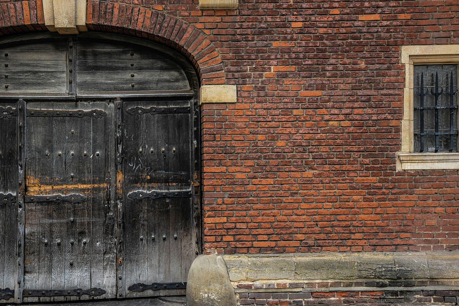 Door in Cambridge England Photograph by John McGraw