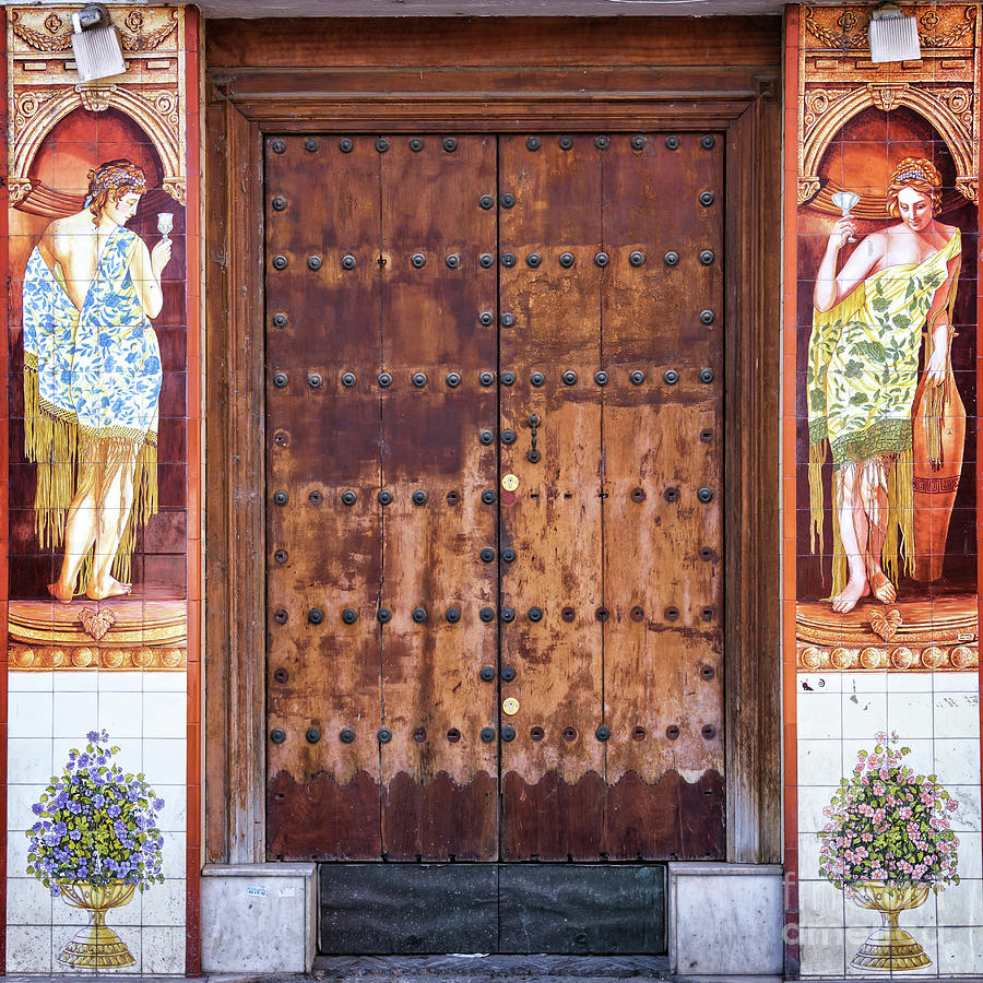 Door in Seville Photograph by Delphimages Photo Creations