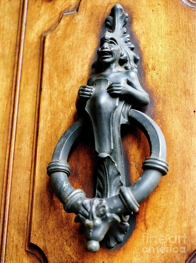 Firenze Antique Door Knocker in Italy Photograph by John Rizzuto - Fine Art  America