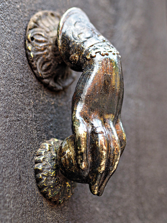 Door Knocker Hand with Embellished Wrist Photograph by Rebecca Dru