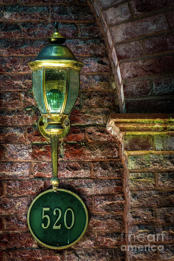 Porch Light - Historic Old Louisville Victorian Home - Kentucky Photograph by Gary Whitton