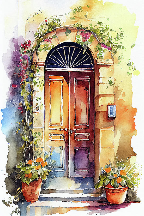 Door of Serenity Painting by Greg Collins
