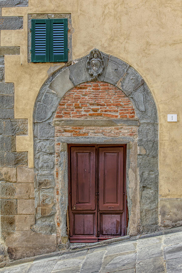 Door One of Cortona Photograph by David Letts