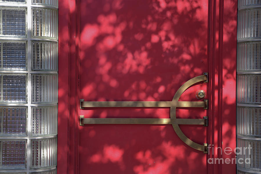 Door with Morning Light and Shadows Photograph by Kae Cheatham