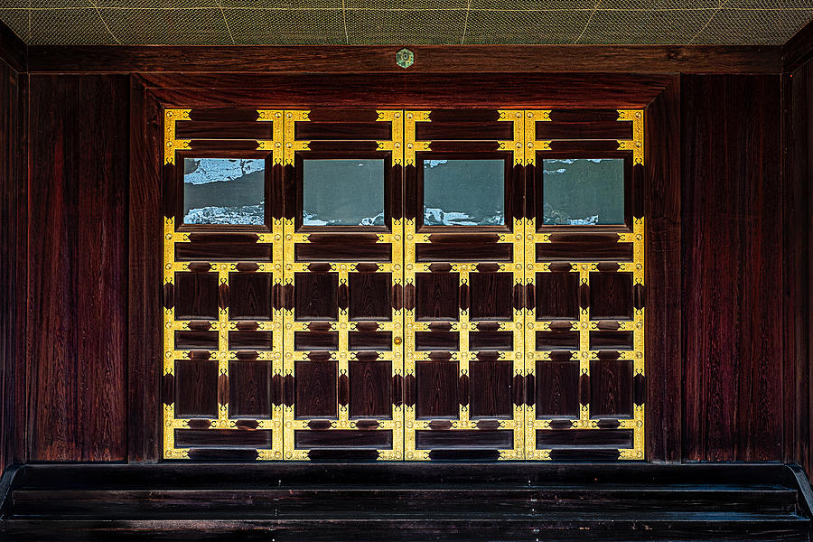 Doors at the Kyoto Imperial Palace Photograph by Stuart Litoff