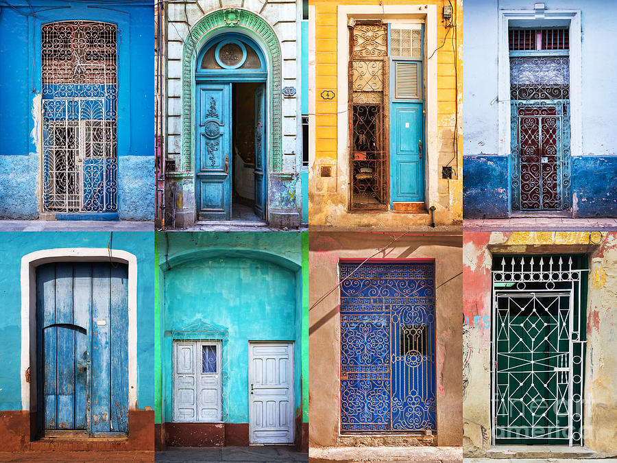 Doors of Cuba Photograph by Delphimages Photo Creations