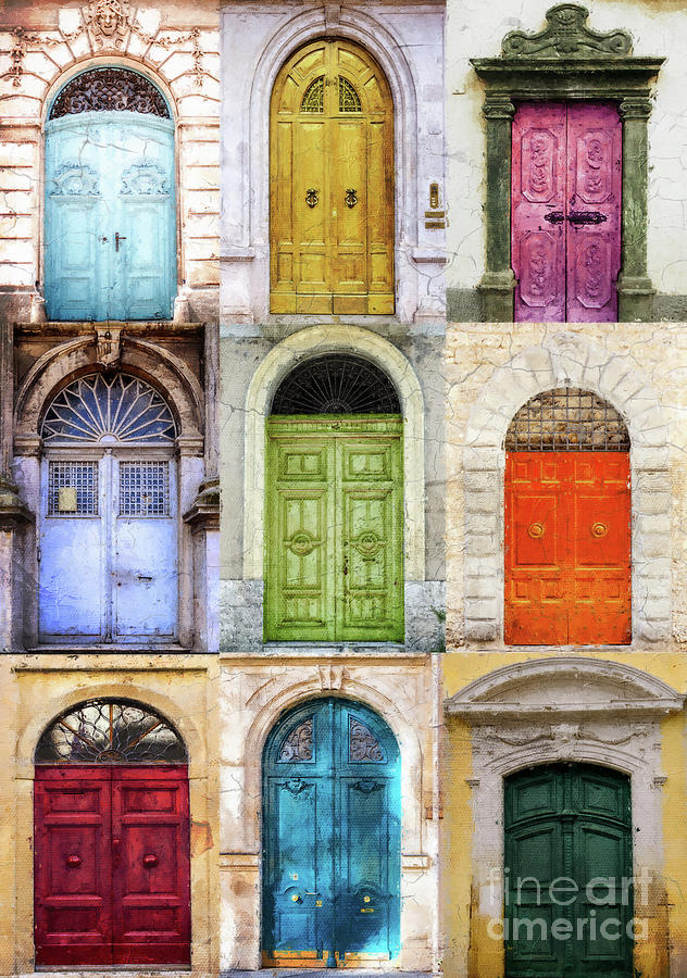 Doors of Italy Painting by Mindy Sommers