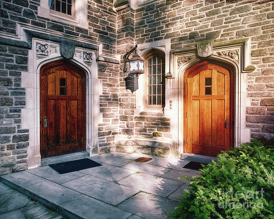 Doors of Wright Hall Photograph by George Oze