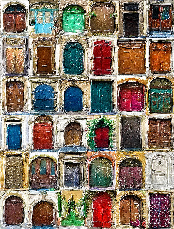 Doors Painting by Tony Rubino