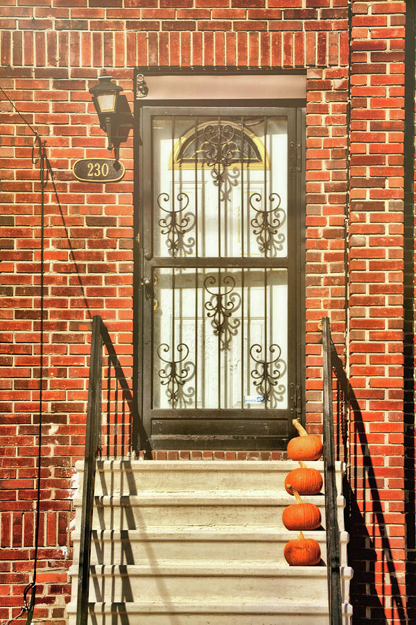 Fall Photograph - Doorstep Decor by Jamart Photography