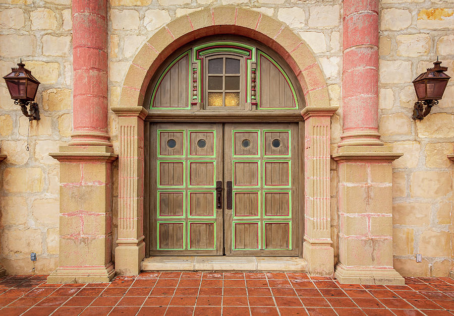 Doorway at Santa Barbara Mission Photograph by Steven Heap