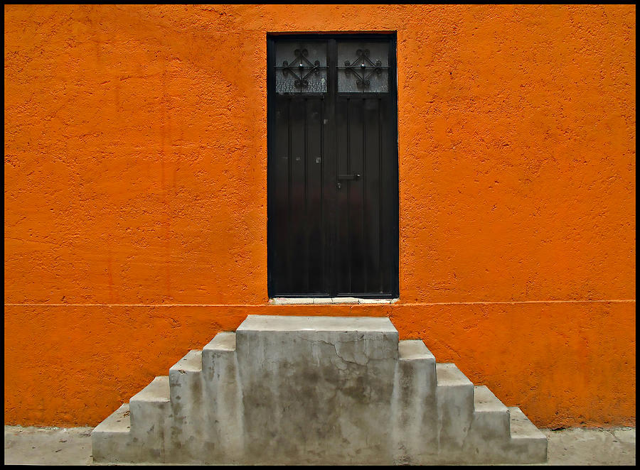 Doorway in Jalatlaco, Oaxaca Photograph by Lorena Cassady