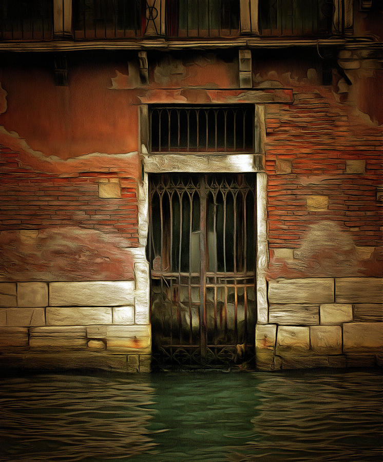 Doorway In Venice Pyrography