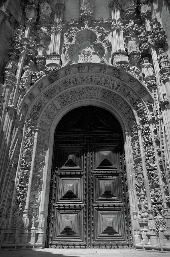 Architecture Photograph - Doorway of the Convent of Christ in Tomar by Angelo DeVal