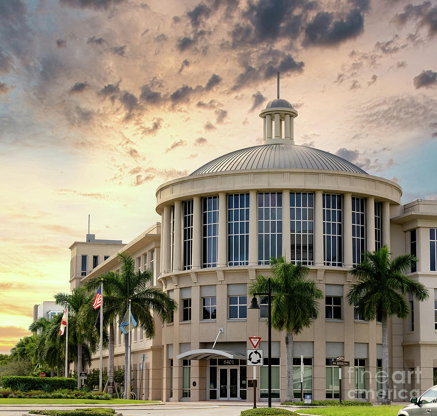 Doral City Hall Building Miami FL photo Photograph by Felix Mizioznikov ...