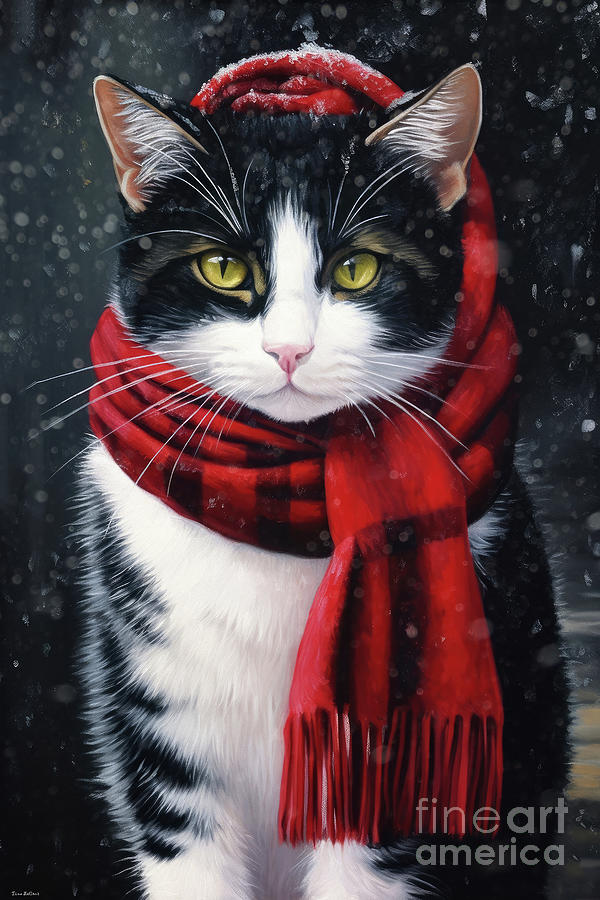Cat Painting - Dorchester by Tina LeCour