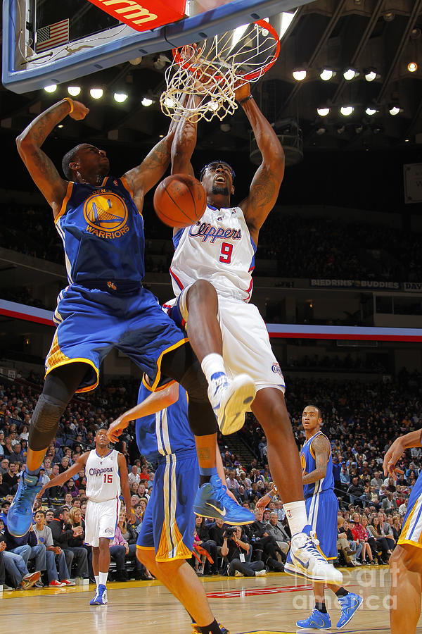 Dorell Wright and Deandre Jordan Photograph by Rocky Widner