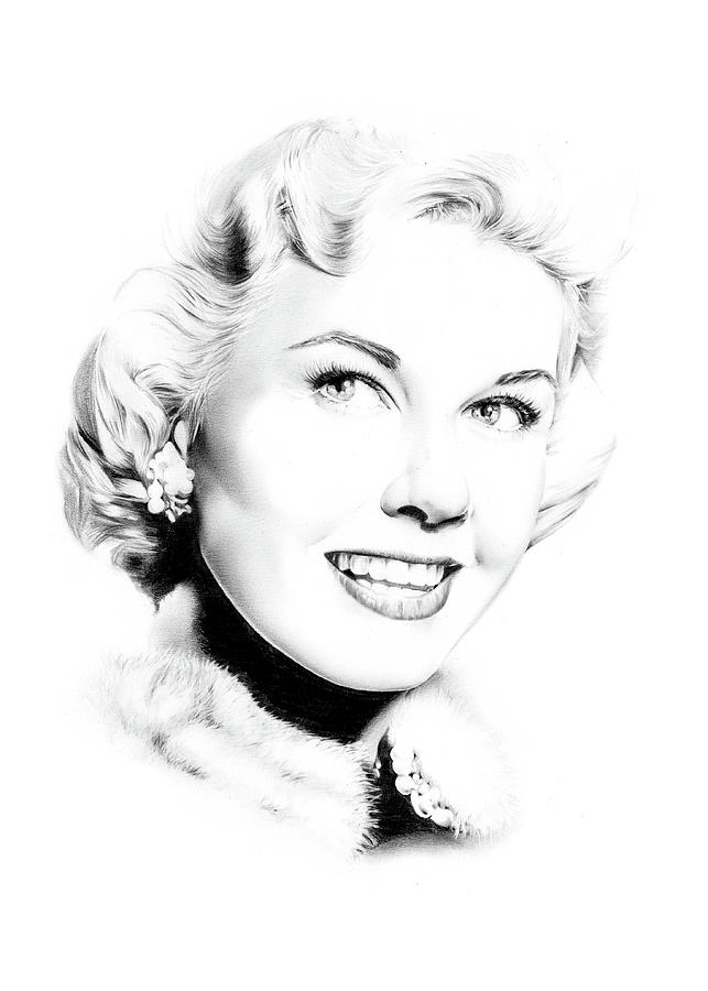 Hollywood Drawing - Doris Day by Dirk Richter