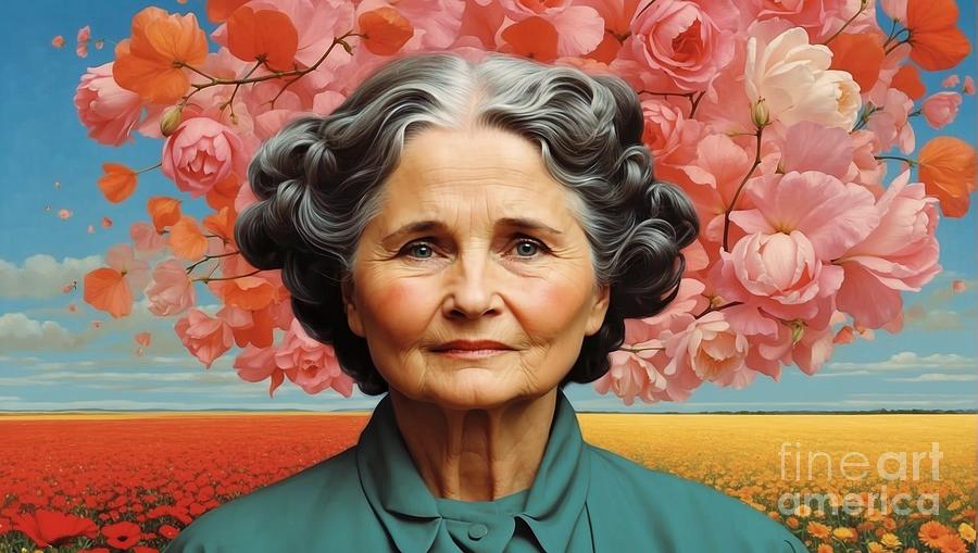 Doris Lessings Portrait and the Essence of Unexpected Beauty Digital Art by Pablo Avanzini