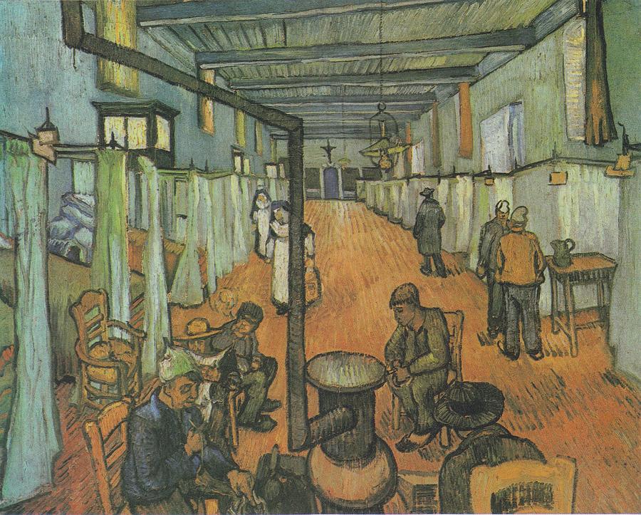 Vincent Van Gogh Painting - Dormitory in the Hospital in Arles #1 by Vincent van Gogh