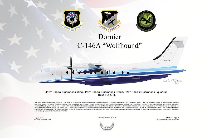 Dornier C-146C Wolfhound Digital Art by Arthur Eggers