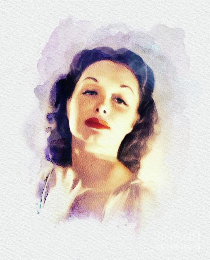 Dorothy Patrick, Movie Legend Painting by John Springfield