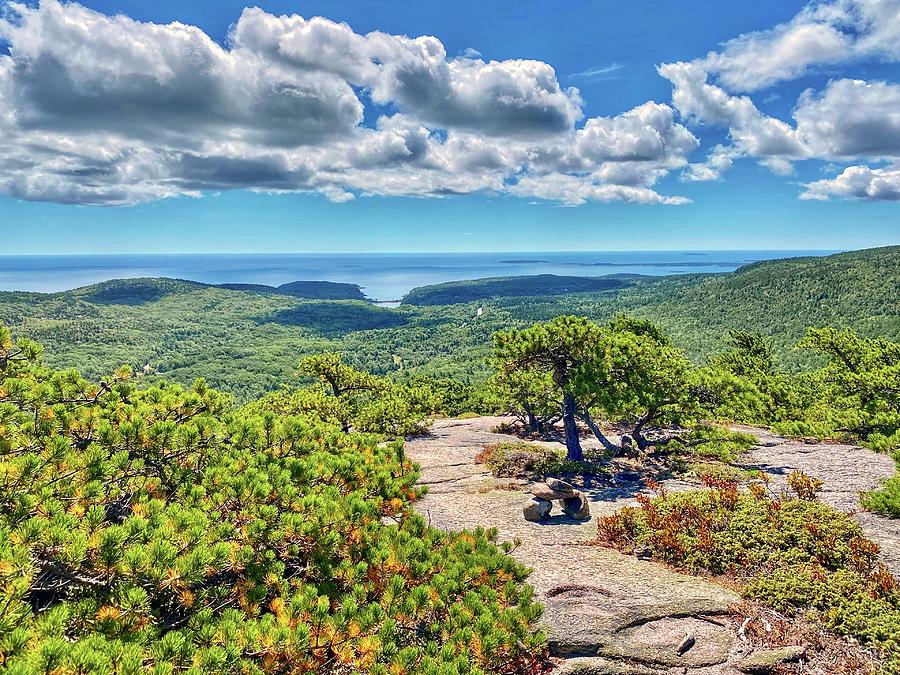 Dorr Mountain Views Photograph by Monika Salvan Dorr Mountain Views Photograph by Monika Salvan
