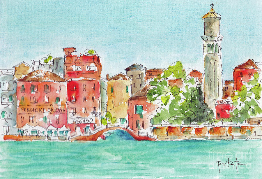 Dosoduro From Guiddecia Venice Painting by Pat Katz