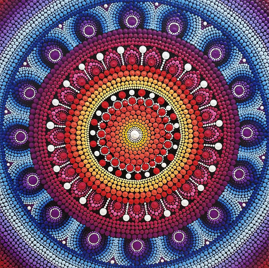 Dot Mandala Painting By Archana Gautam Fine Art America