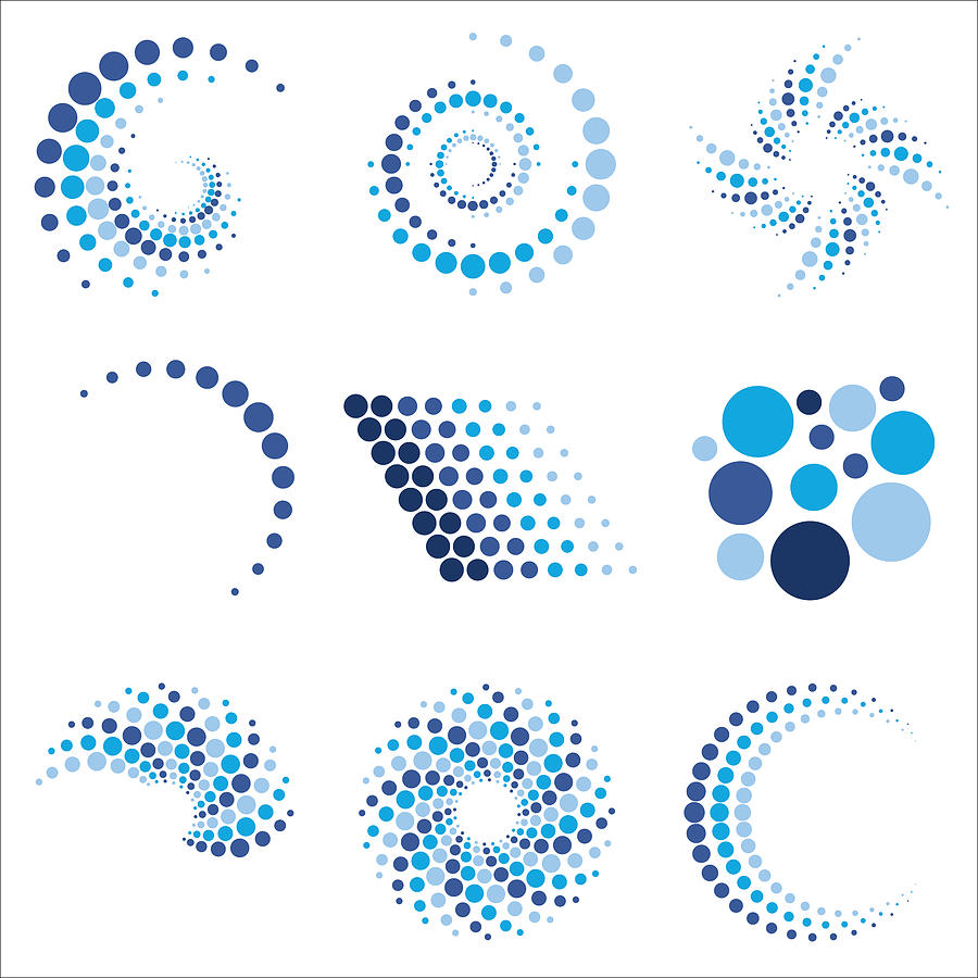 Dot Patterns Logos 1 Drawing by Lowball-jack
