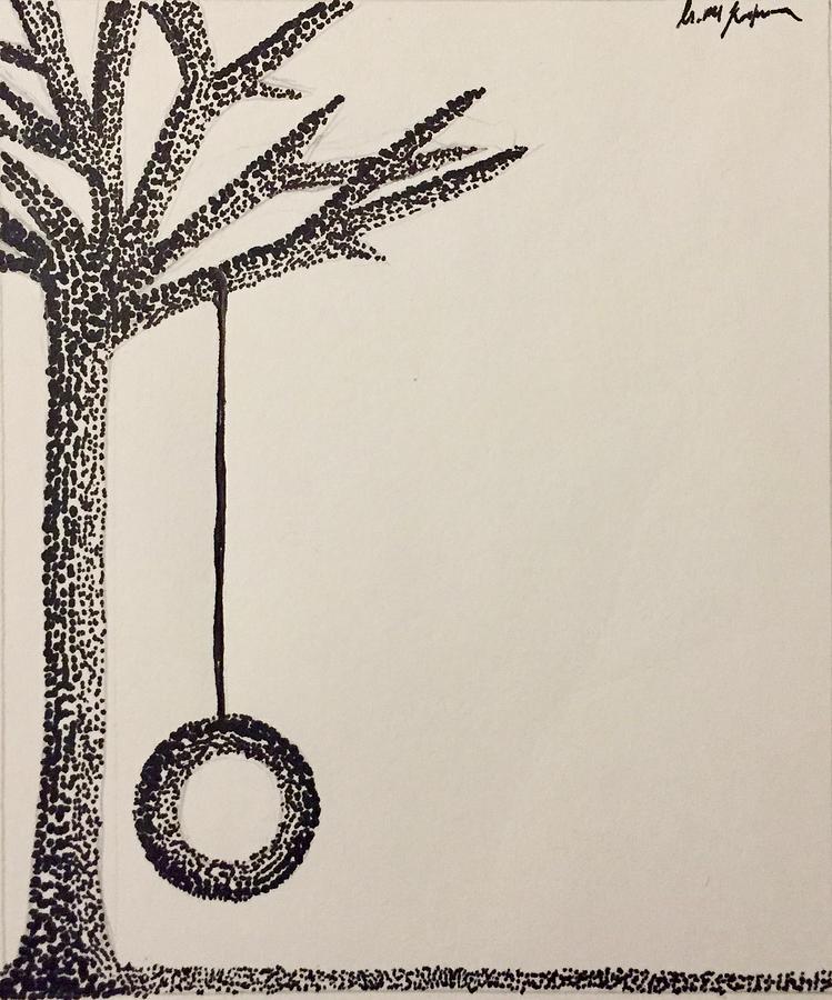 Dot Tree Drawing by Isabel Kaufman - Fine Art America