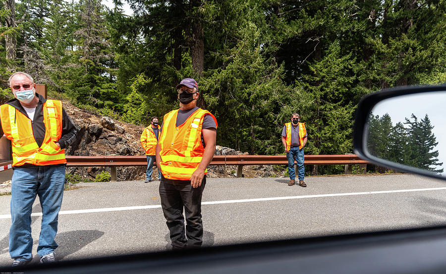 DOT Workers at SR 20 Reopen Photograph by Tom Cochran