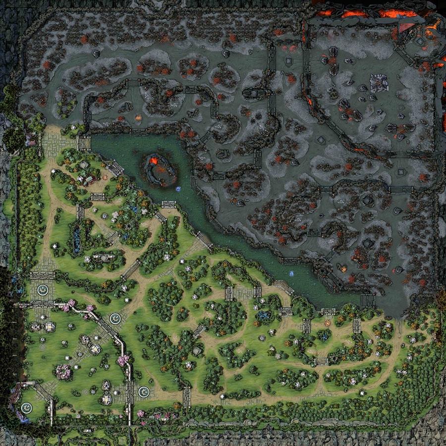 Dota 2 Reborn 720 HD Map Digital Art by Manuel Santos