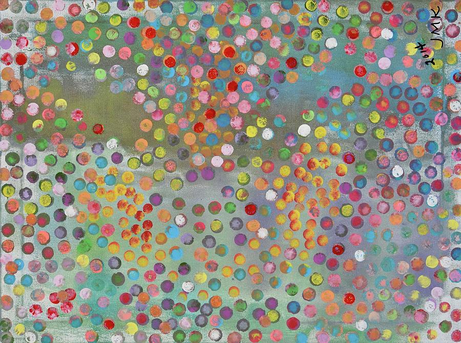 Abstract Pastel - Dots a lot by Nancy Kurtz
