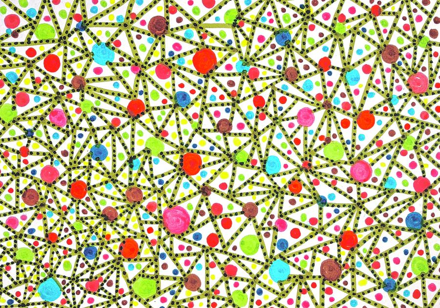 Dots Connecting Painting by Kirsten Giving
