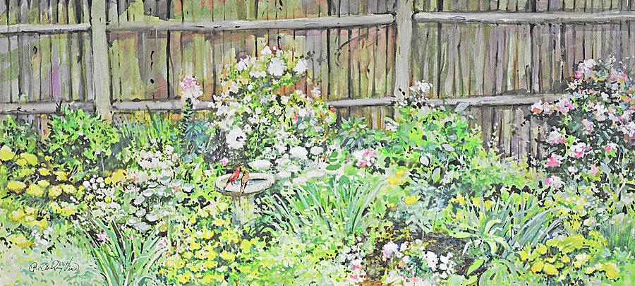 Dotties Garden Painting by P Anthony Visco